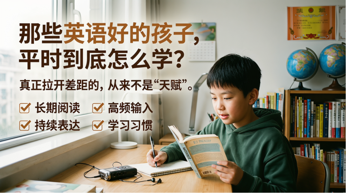 学霸养成记:那些英语好的孩子,平时到底怎么学?