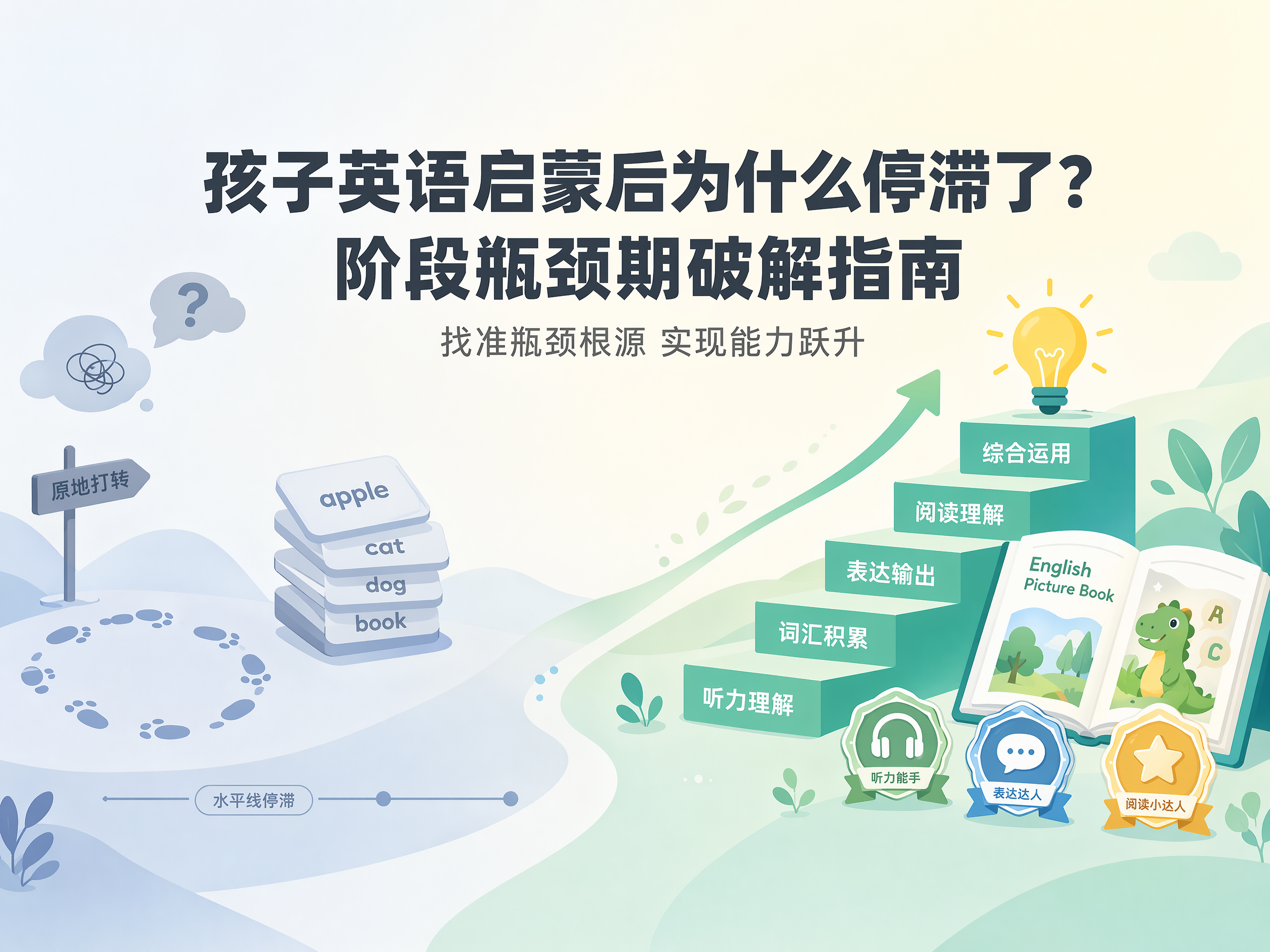 孩子英语启蒙后为什么停滞了?阶段瓶颈期破解指南
