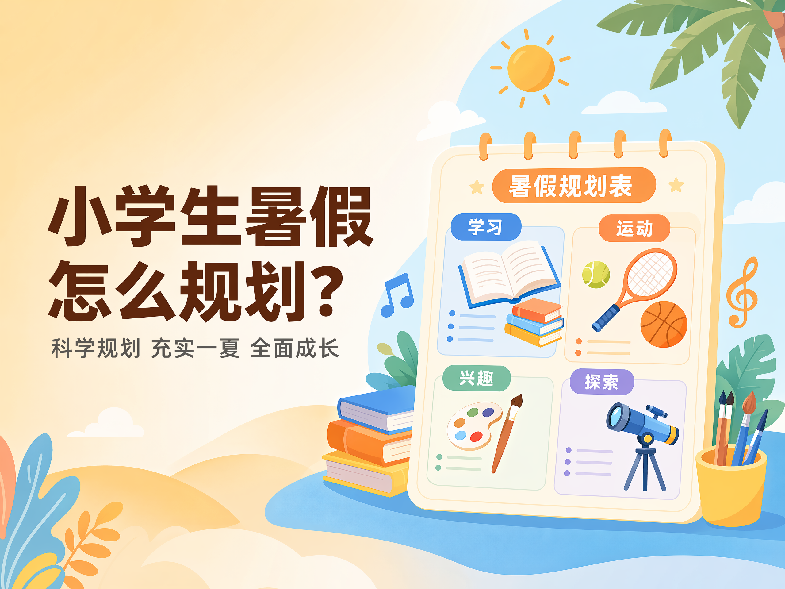小学生暑假怎么规划?