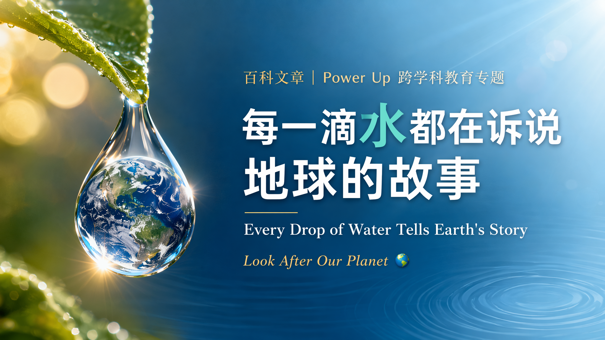 每一滴水都在诉说地球的故事